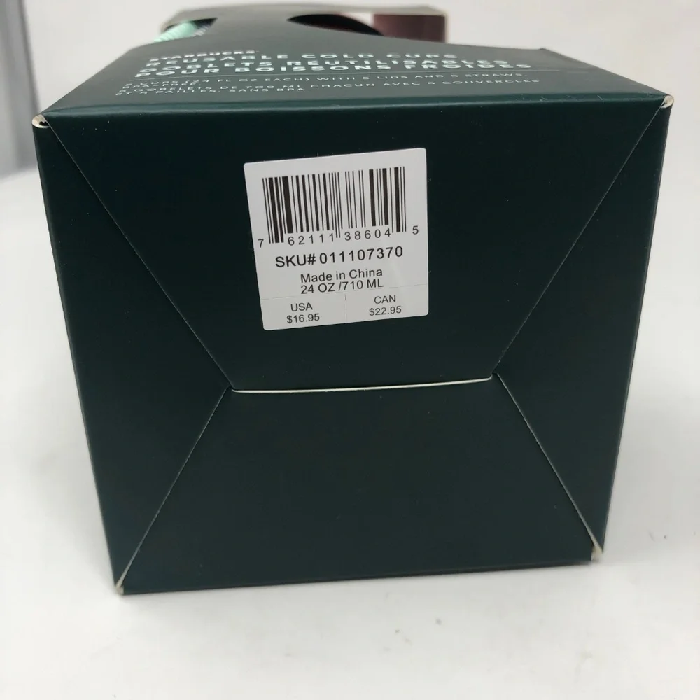 Starbucks Holiday 2019 Reusable Cold Cups Straws